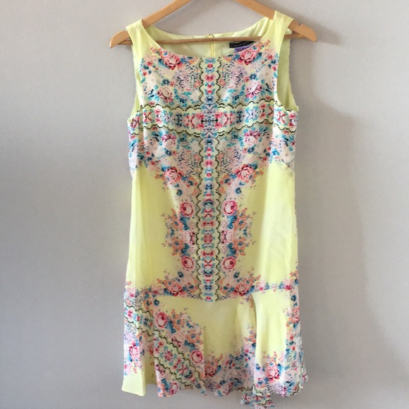 scarf print shift dress
